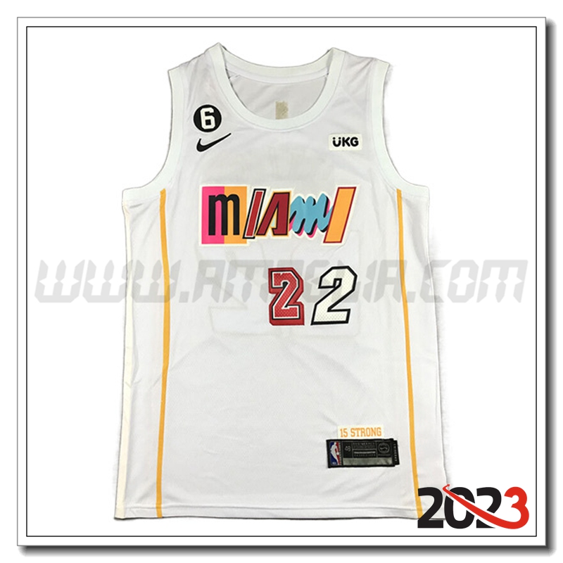 Maglia Miami Heat (BUTLER #22) 2023/24 Bianco -04