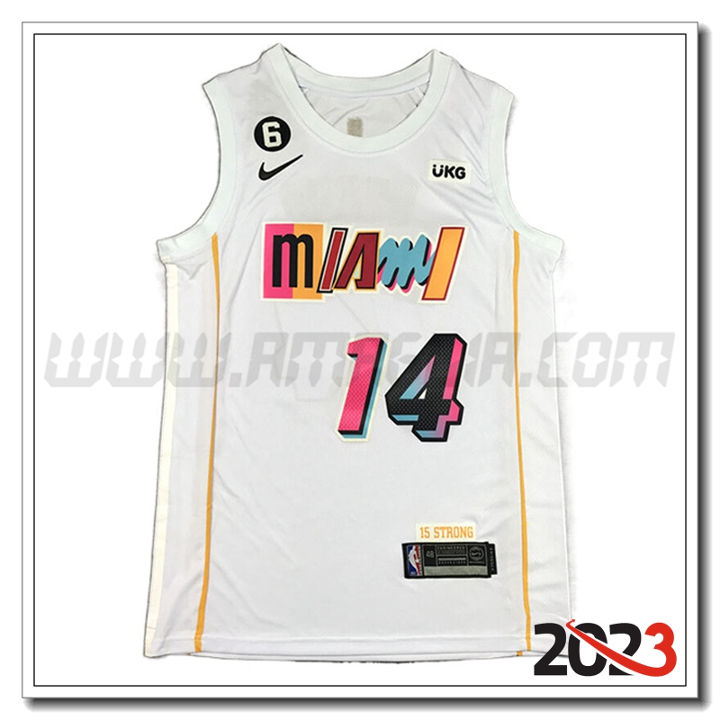 Maglia Miami Heat (HERRO #14) 2023/24 Bianco -04