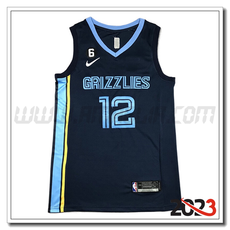 Maglia Memphis Grizzlies (MORANT #12) 2023/24 Blu