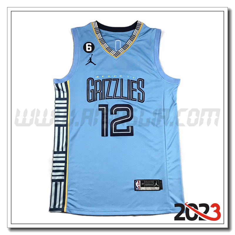 Maglia Memphis Grizzlies (MORANT #12) 2023/24 Azzurro