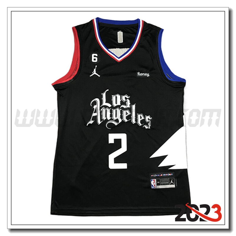 Maglia Los Angeles Clippers (LEONARD #2) 2023/24 Nero
