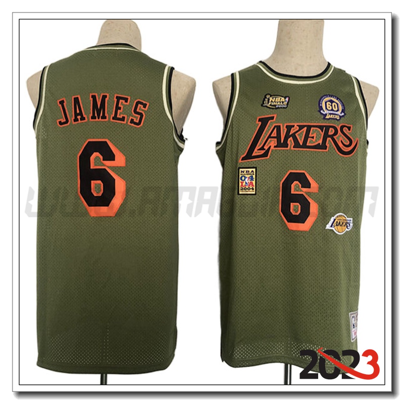 Maglia Los Angeles Lakers (JAMES #6) 2023/24 Marrone