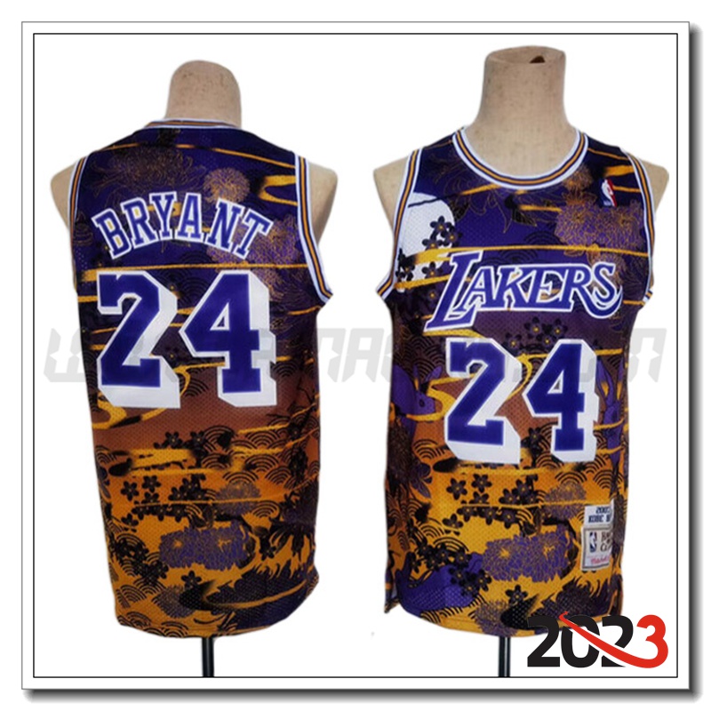 Maglia Los Angeles Lakers (BRYANT #24) 2023/24 viola/Giallo