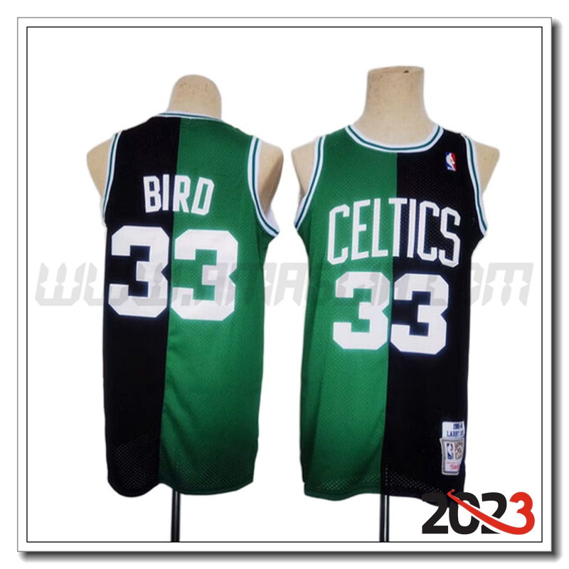 Maglia Boston Celtics (BIRD #33) 2023/24 Nero/Verde
