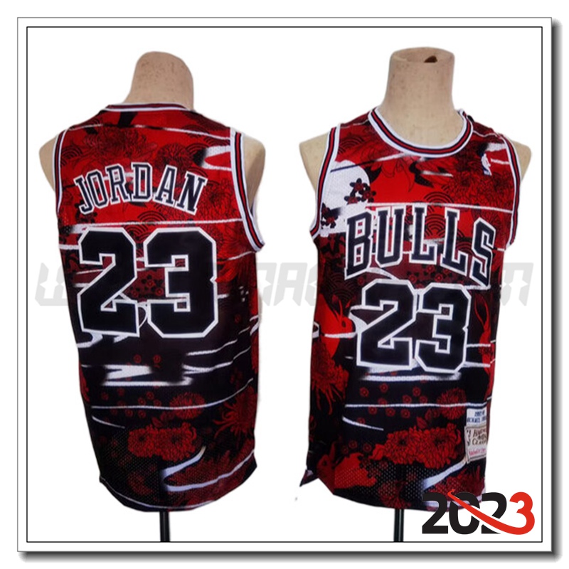 Maglia Chicago Bulls (JORDAN #23) 2023/24 Nero/Rosso -02