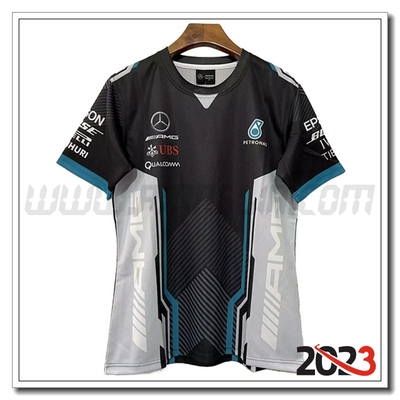 Maglietta F1 Mercedes Benz Team Nero/Grigio 2023