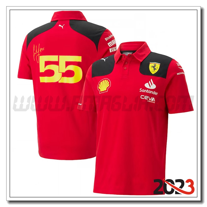 Polo F1 Scuderia Ferrari Team Rosso 2023 -02