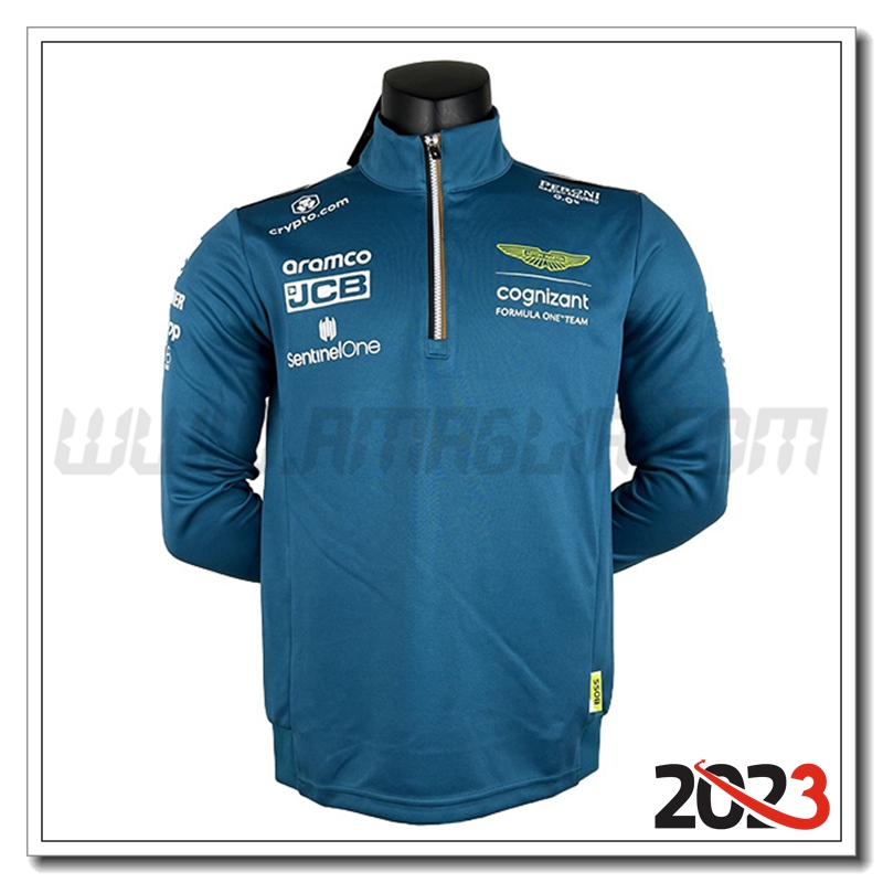 Felpa F1 Aston Martin Team Verde 2023 -02