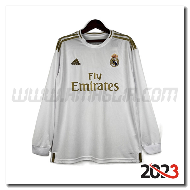 Prima Maglia Retro Real Madrid Manica lunga 2019/2020