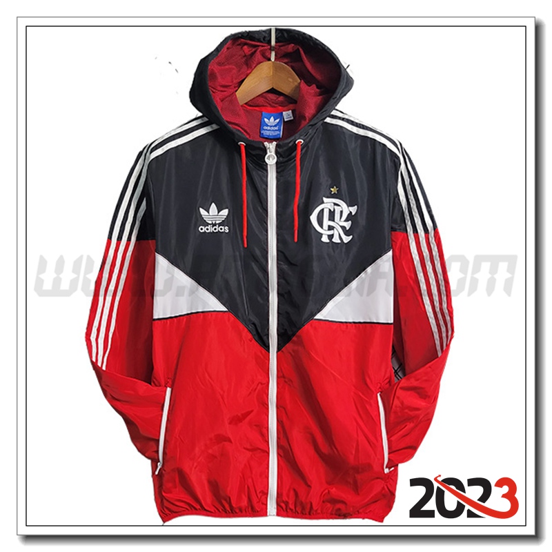 Giacca A Vento Flamengo Rosso/Nero/Bianco 2023 2024