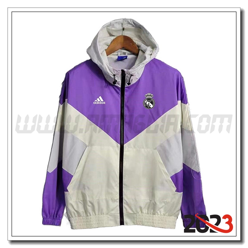 Giacca A Vento Real Madrid viola/Grigio 2023 2024