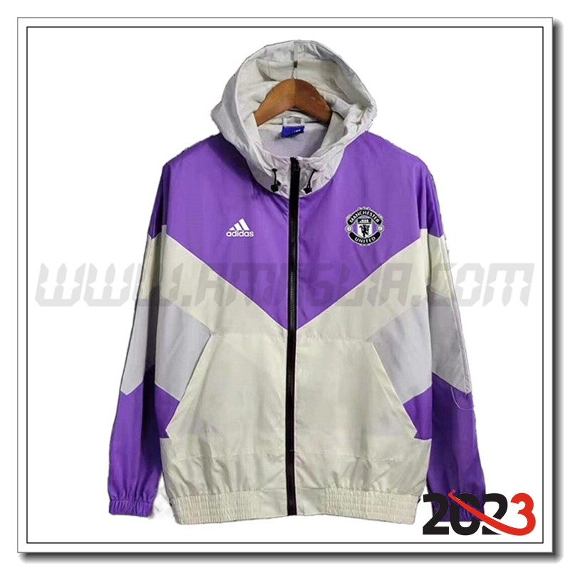Giacca A Vento Manchester United viola/Grigio 2023 2024