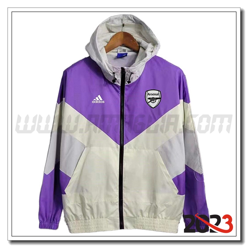 Giacca A Vento Arsenal viola/Grigio 2023 2024