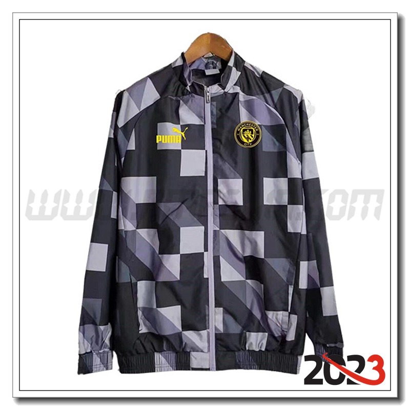 Giacca A Vento Manchester City Nero/Grigio 2023 2024