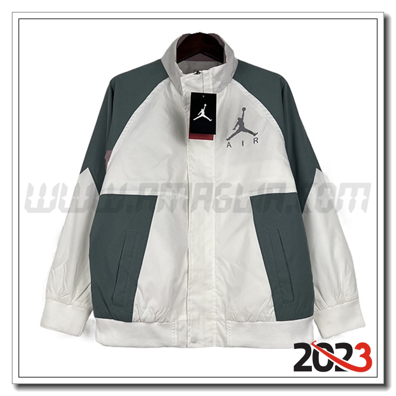 Giacca A Vento Jordan Bianco/Verde 2023 2024