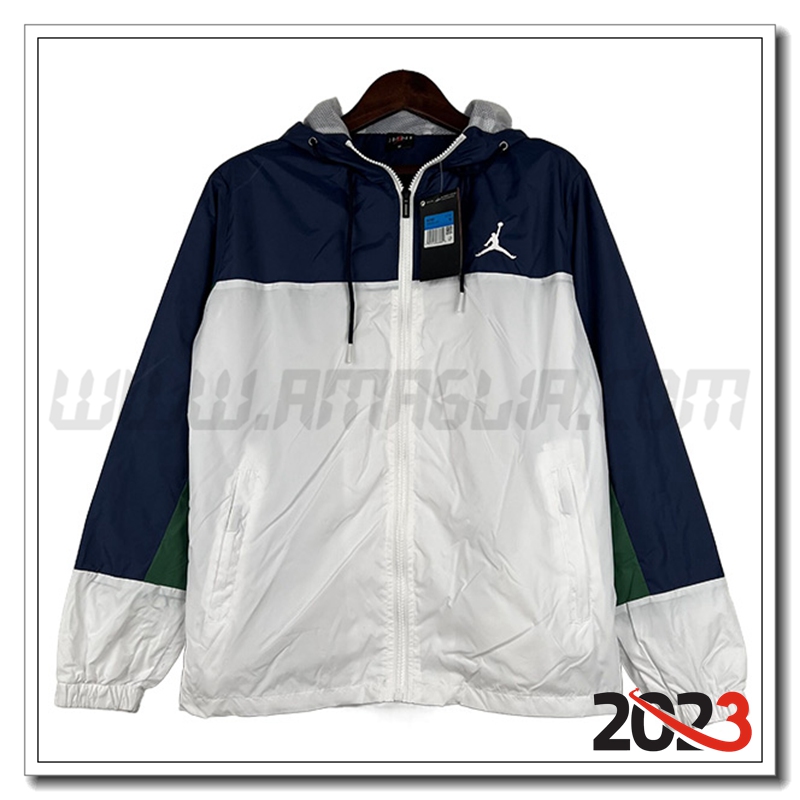 Giacca A Vento Jordan Bianco/Blu 2023 2024