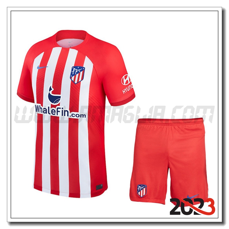 Kit Maglia Atletico Madrid Prima + Pantaloncini 2023 2024