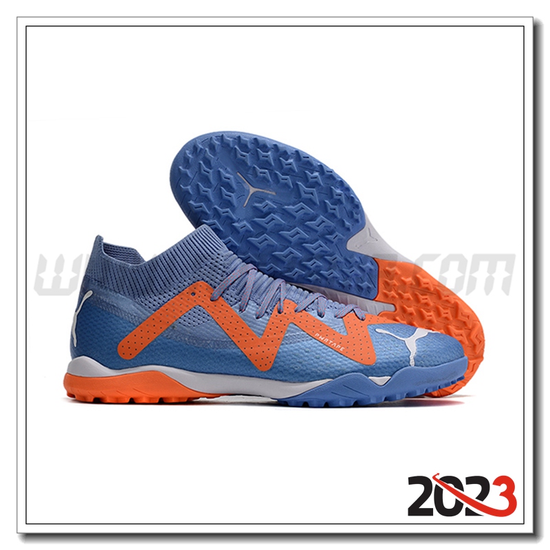 PUMA Scarpe Da Calcio Future X Powercat Tokyo Match TF Blu/Arancia