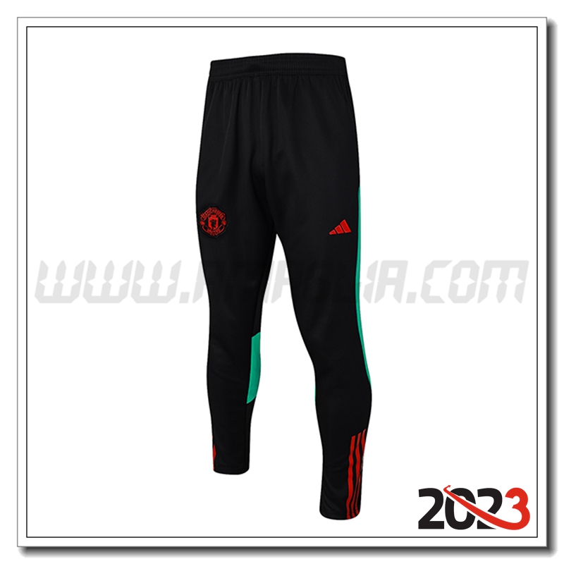 Pantaloni da Allenamento Manchester United Nero 2023 2024 -05