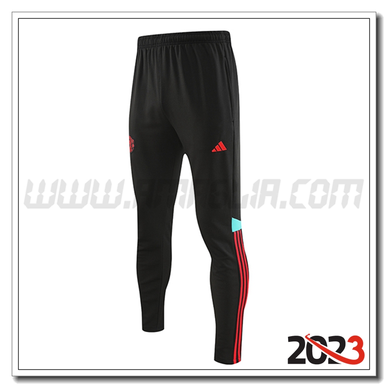 Pantaloni da Allenamento Manchester United Nero 2023 2024 -04