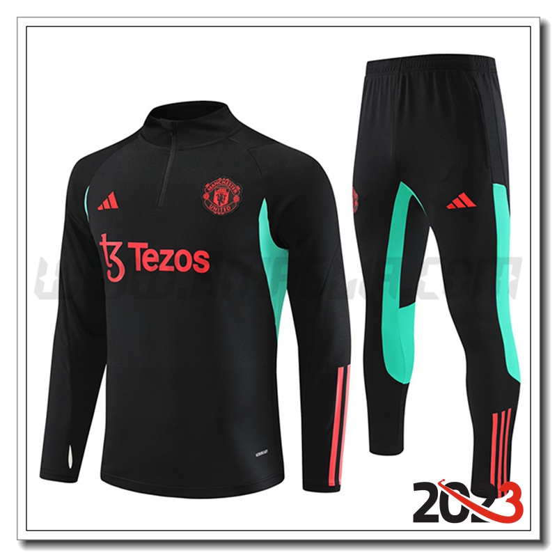 Tuta Allenamento Manchester United Nero 2023 2024 -03