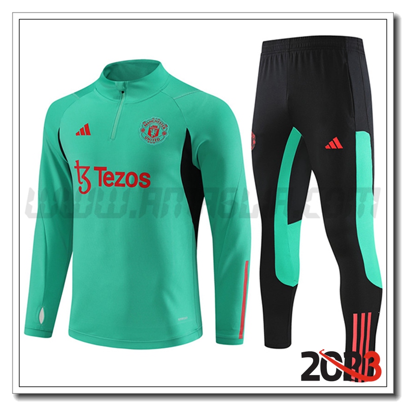 Tuta Allenamento Manchester United Verde 2023 2024