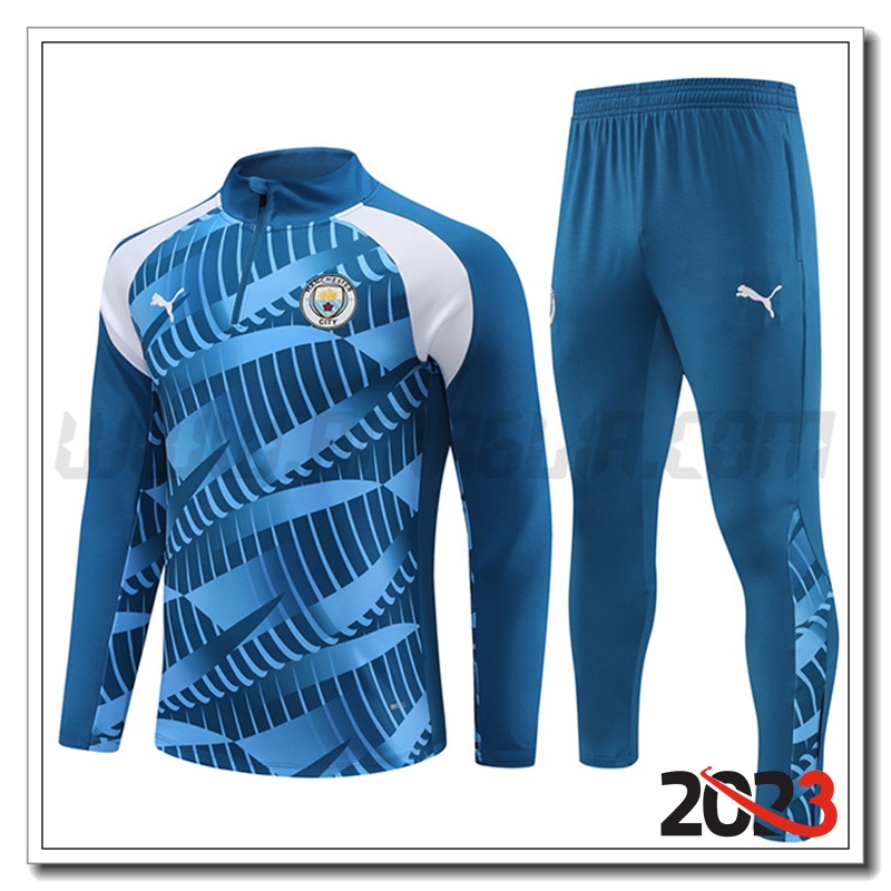 Tuta Allenamento Manchester City Blu 2023 2024