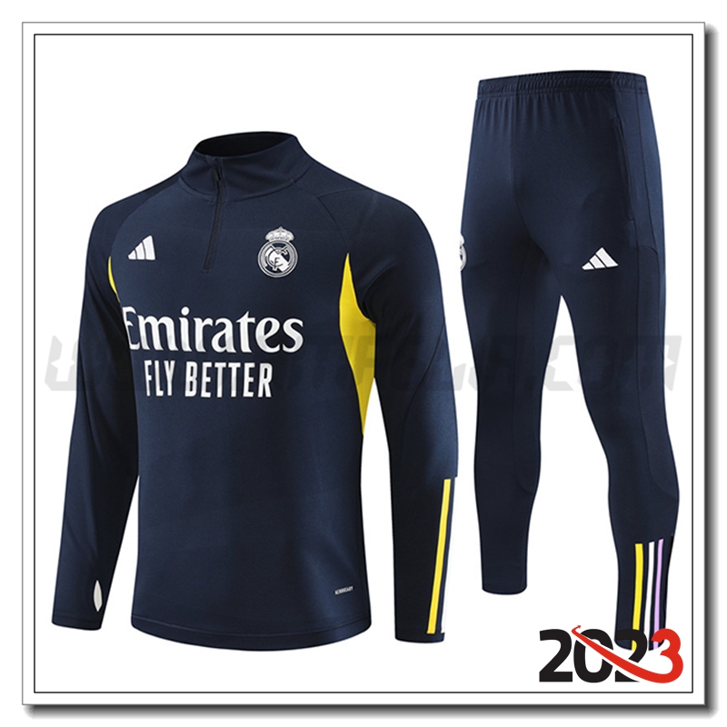 Tuta Allenamento Real Madrid Blu Marina 2023 2024 -02