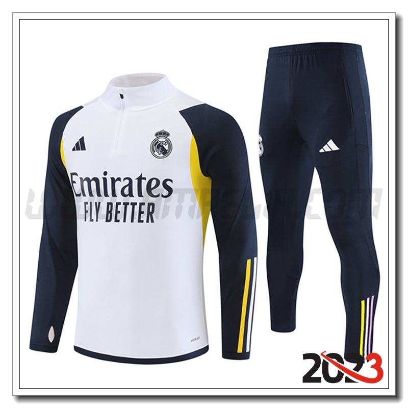 Tuta Allenamento Real Madrid Bianco 2023 2024