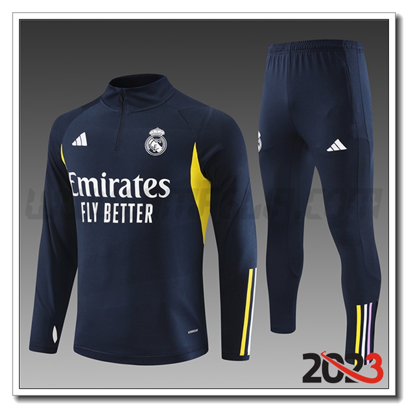 Tuta Allenamento Real Madrid Bambino Blu Marina 2023 2024