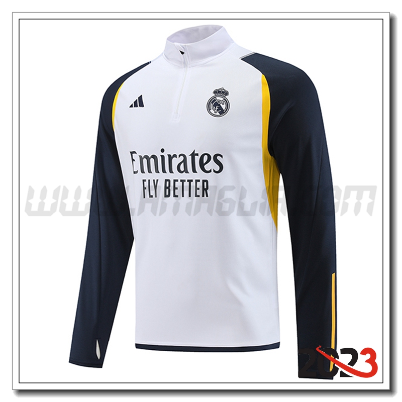 Felpa Allenamento Real Madrid Bianco 2023 2024