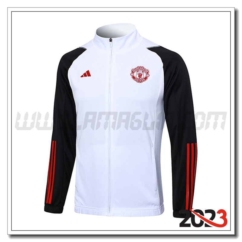 Giacca Calcio Manchester United Bianco 2023 2024