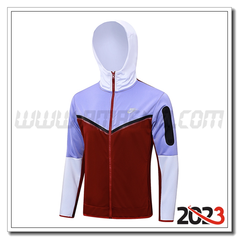 Giacca Con Cappuccio Nike Rosso/viola 2023 2024 -02
