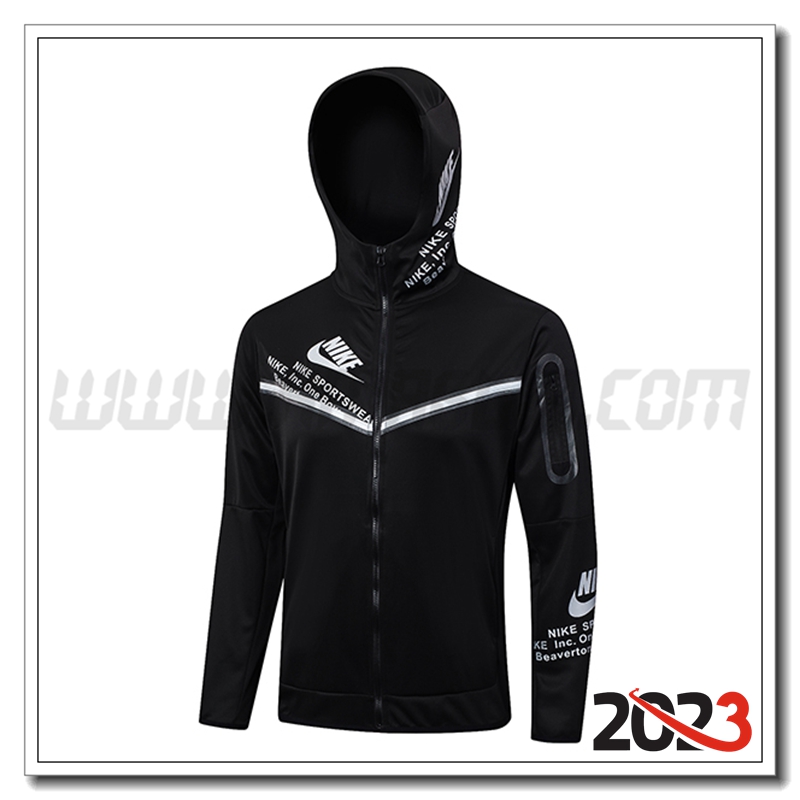 Giacca Con Cappuccio Nike Nero 2023 2024 -02
