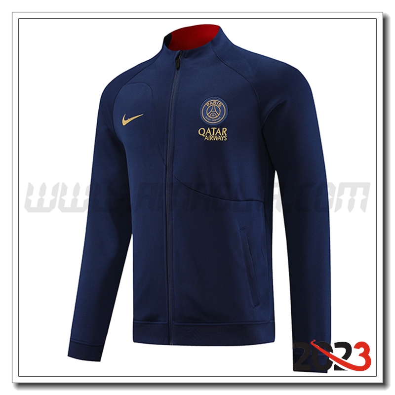 Giacca Calcio PSG Blu Marina 2023 2024 -02