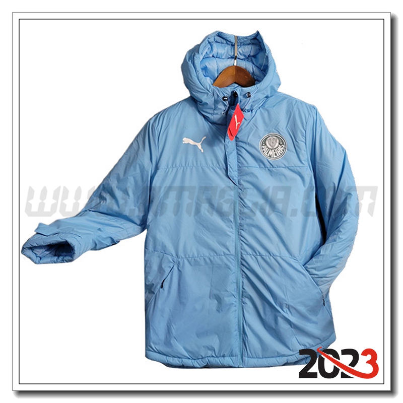Giacca Con Cappuccio Palmeiras Azzurro 2023 2024
