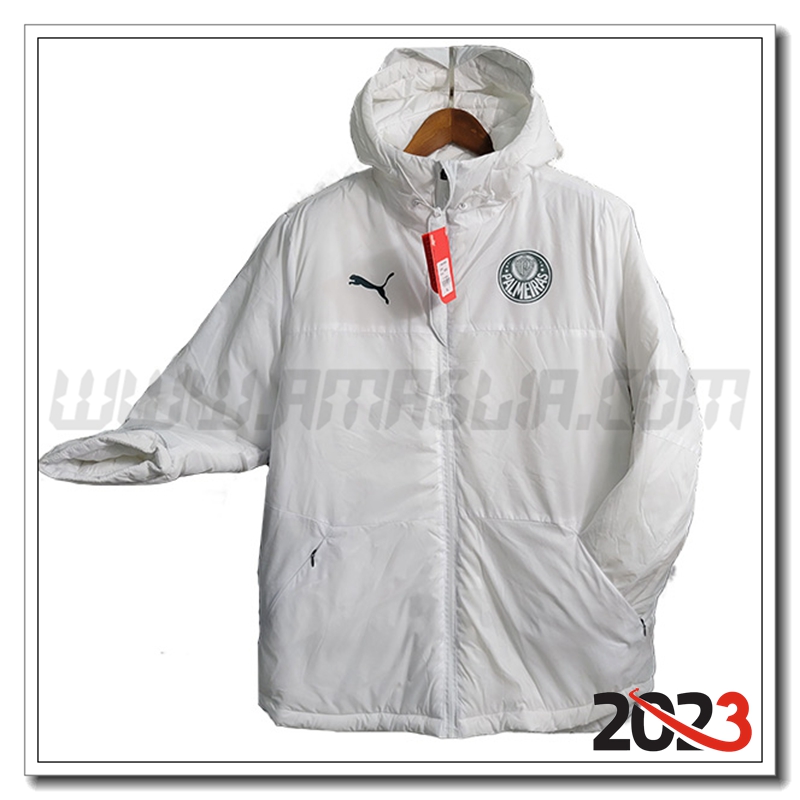 Giacca Con Cappuccio Palmeiras Bianco 2023 2024