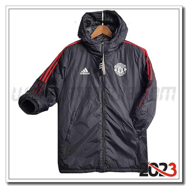 Giacca Con Cappuccio Manchester United Nero 2023 2024