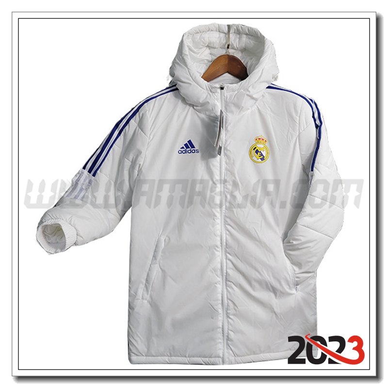 Giacca Con Cappuccio Real Madrid Bianco 2023 2024