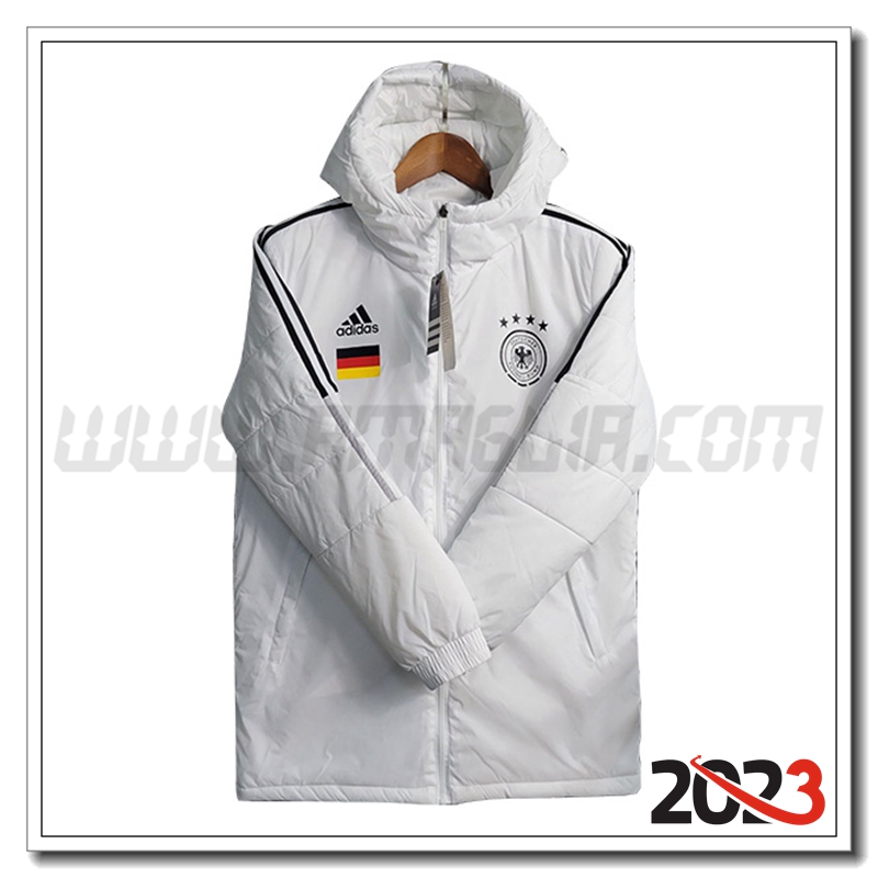 Giacca Con Cappuccio Germania Bianco 2023 2024