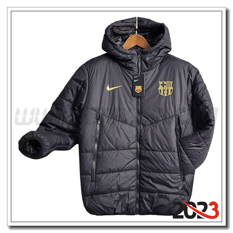 Giacca Con Cappuccio FC Barcellona Nero 2023 2024