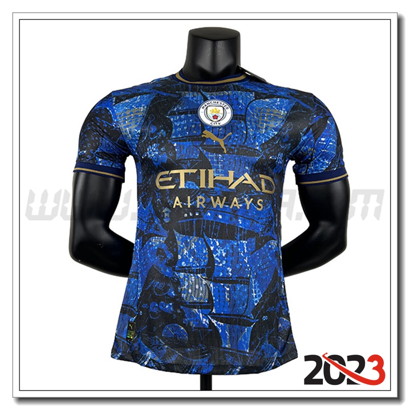 Maglia Calcio Manchester City Edizione speciale 2023 2024 Blu