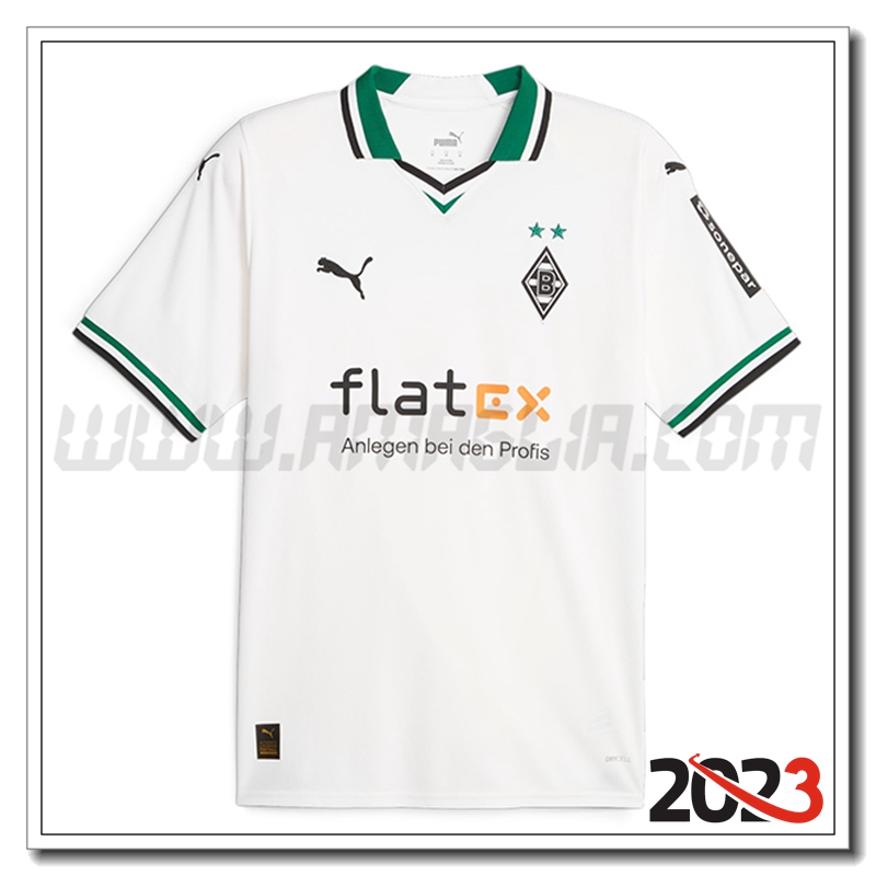 M枚nchengladbach Prima Maglia Calcio 2023 2024