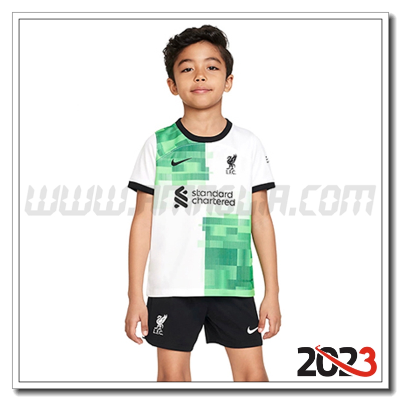 Kit Maglia FC Liverpool Bambino Seconda 2023 2024