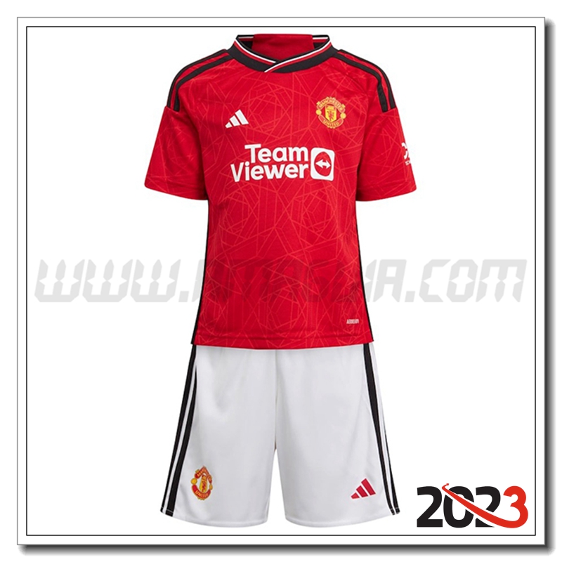 Kit Maglia Manchester United Bambino Prima 2023 2024