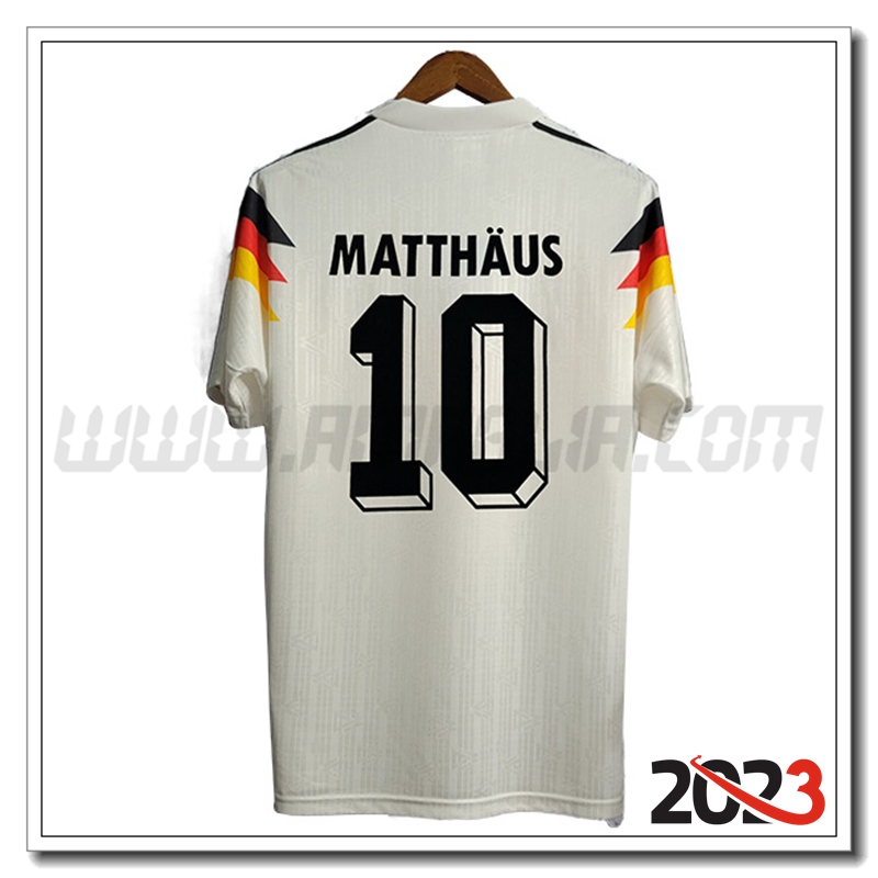 Prima Maglia Retro Germania 10#MATTHAUS 1990