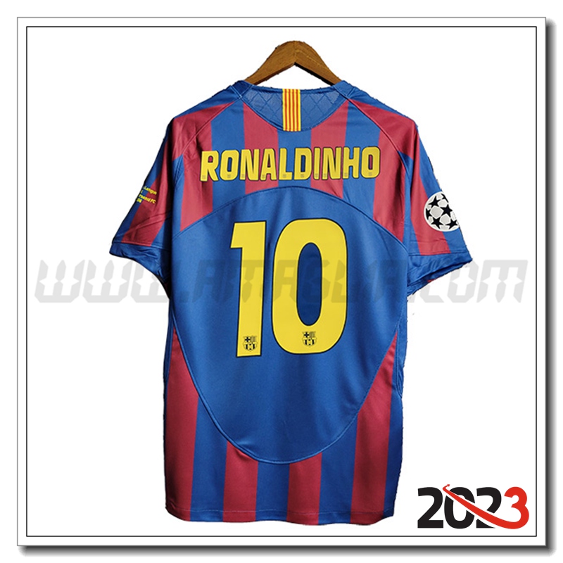 Prima Maglia Retro FC Barcellona 10#RONALDINHO 2006/2007