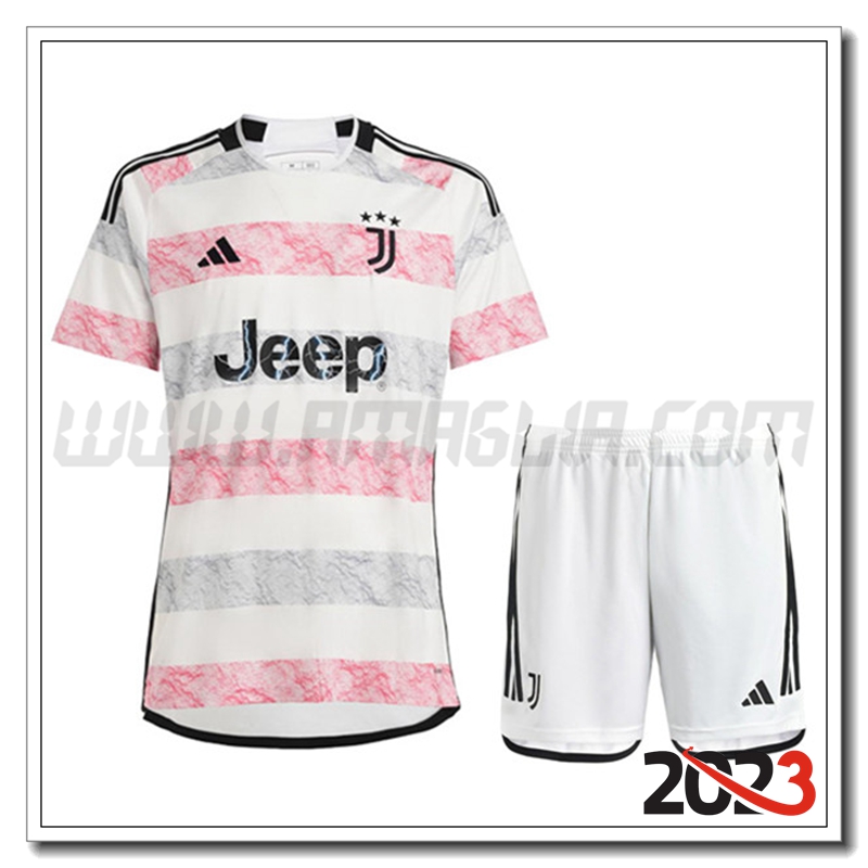 Kit Maglia Juventus Seconda + Pantaloncini 2023 2024