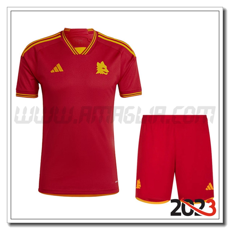 Kit Maglia AS Roma Prima + Pantaloncini 2023 2024