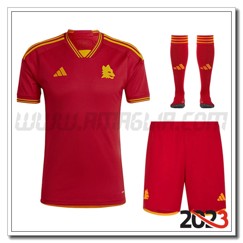 Kit Maglia AS Roma Prima (Pantaloncini + Calzini) 2023 2024